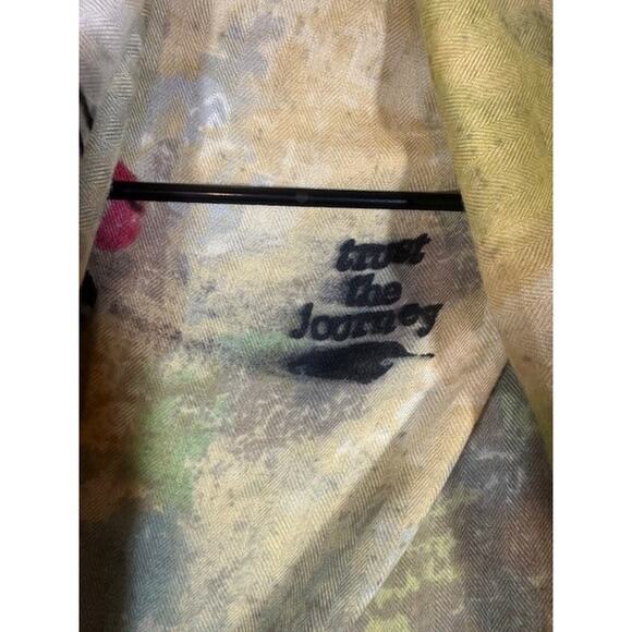 Demdaco Kelly Rae Yellow Multi Sleeveless Bird Trust the Process Vest Women - Picture 7 of 8